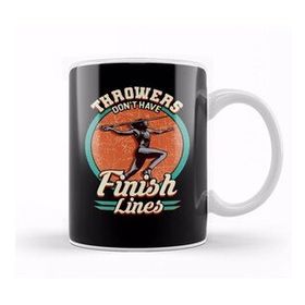 Humuts Porselen Beyaz Throwers Dont Have Finish Lines Javelin Throwing Kupa Bardak