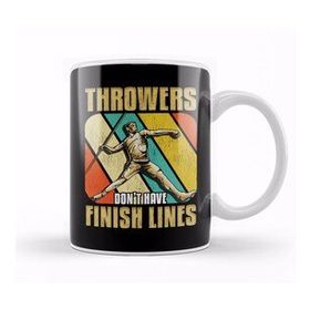 Humuts Porselen Beyaz Throwers Dont Have Finish Lines Javelin Throwing Kupa Bardak