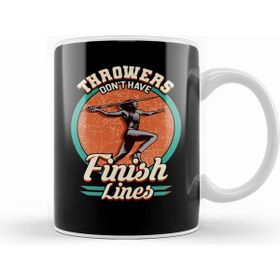 Humuts Porselen Beyaz Throwers Dont Have Finish Lines Javelin Throwing Kupa Bardak