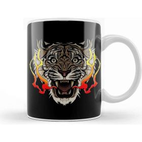 Humuts Porselen Beyaz Tigers Passion Kupa Bardak