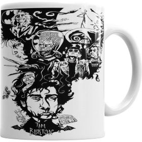 Humuts Porselen Beyaz Tim Burton Kupa Bardak