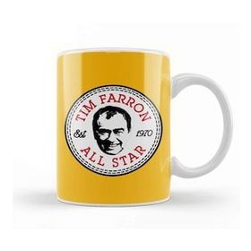 Humuts Porselen Beyaz Tim Farron All Star Converse Logo Kupa Bardak