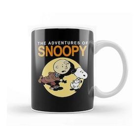Humuts Porselen Beyaz Tin Tin And Snoopy Kupa Bardak