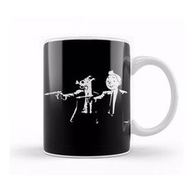 Humuts Porselen Beyaz Tin Tin And Snowy Pulp Fiction Kupa Bardak