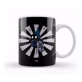 Humuts Porselen Beyaz Tiso Retro Japanese Hollow Knight Kupa Bardak