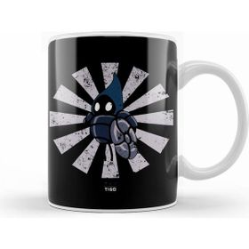Humuts Porselen Beyaz Tiso Retro Japanese Hollow Knight Kupa Bardak