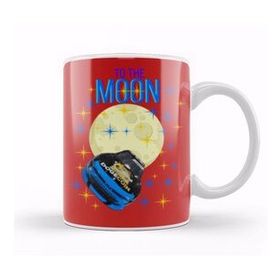 Humuts Porselen Beyaz To The Moon Dogecar Dogecoin Crypto Logo Merch Kupa Bardak