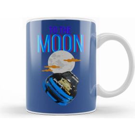 Humuts Porselen Beyaz To The Moon Dogecar Dogecoin Crypto Logo Merch Kupa Bardak