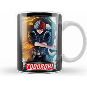 Humuts Porselen Beyaz Todoroki Fanart Kupa Bardak