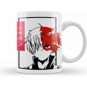 Humuts Porselen Beyaz Todoroki My Hero Academia Kupa Bardak