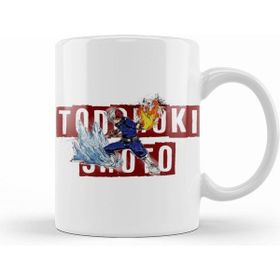 Humuts Porselen Beyaz Todoroki Shoto Todoroki Half Half Kupa Bardak