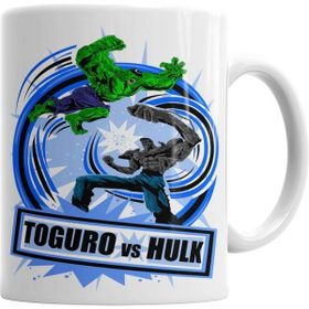 Humuts Porselen Beyaz Toguro Vs Hulk Kupa Bardak
