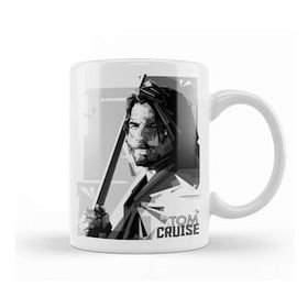 Humuts Porselen Beyaz Tom Cruise Black And White Kupa Bardak