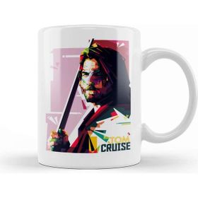 Humuts Porselen Beyaz Tom Cruise Pop Art Kupa Bardak