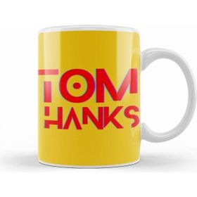Humuts Porselen Beyaz Tom Hanks Artwork Kupa Bardak