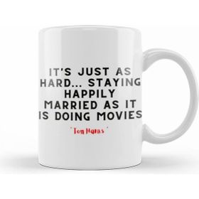 Humuts Porselen Beyaz Tom Hanks Quotes Kupa Bardak