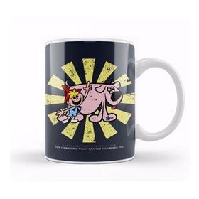 Humuts Porselen Beyaz Tom Terrific And Mighty Manfred The Wonder Dog Retro Japanese Kupa Bardak