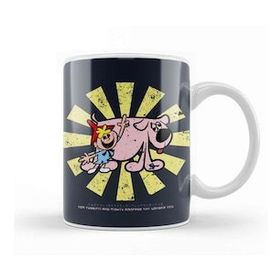 Humuts Porselen Beyaz Tom Terrific And Mighty Manfred The Wonder Dog Retro Japanese Kupa Bardak