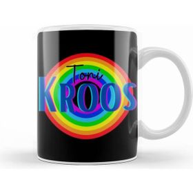 Humuts Porselen Beyaz Toni Kroos Vintage Retro Rainbow Style Kupa Bardak