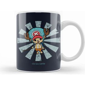 Humuts Porselen Beyaz Tony Tony Chopper Retro Japanese One Piece Kupa Bardak