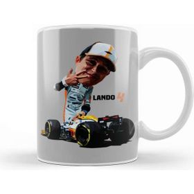 Humuts Porselen Beyaz Tooned Lando Norris Kupa Bardak