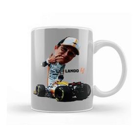 Humuts Porselen Beyaz Tooned Lando Norris Kupa Bardak