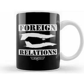 Humuts Porselen Beyaz Top Gun Foreign Relations Kupa Bardak