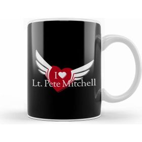 Humuts Porselen Beyaz Top Gun I Love Peter Mitchell Maverick Kupa Bardak