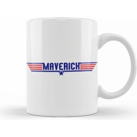 Humuts Porselen Beyaz Top Gun Maverick Text Kupa Bardak