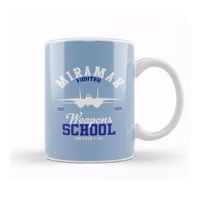 Humuts Porselen Beyaz Top Gun Miramar Weapons School Kupa Bardak