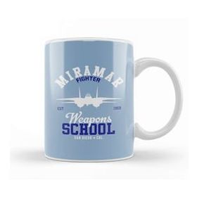 Humuts Porselen Beyaz Top Gun Miramar Weapons School Kupa Bardak