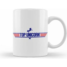 Humuts Porselen Beyaz Top Unicorn Top Gun Mix Kupa Bardak
