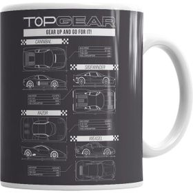 Humuts Porselen Beyaz Topgear Kupa Bardak