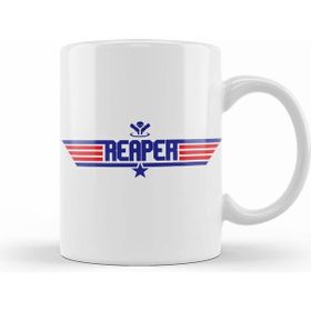 Humuts Porselen Beyaz Topgun Reaper Overwatch Kupa Bardak
