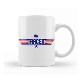 Humuts Porselen Beyaz Topgun Tracer Overwatch Kupa Bardak