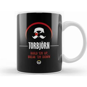Humuts Porselen Beyaz Torbjorn Build Em Up Break Em Down Overwatch Kupa Bardak