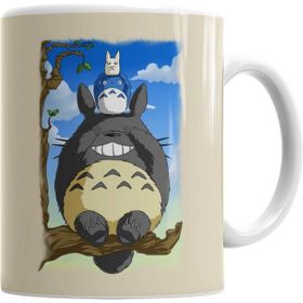 Humuts Porselen Beyaz Totoro 02 Kupa Bardak