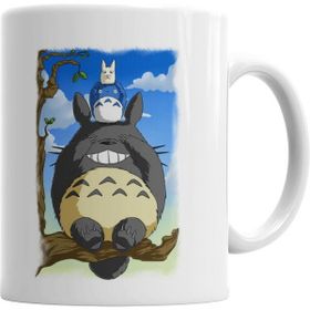 Humuts Porselen Beyaz Totoro Kupa Bardak