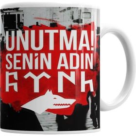 Humuts Porselen Beyaz Unutma Senin Adın Türk Kupa Bardak