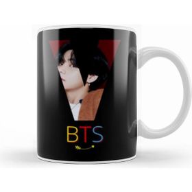 Humuts Porselen Beyaz V Bts Army Gıft University Kupa Bardak