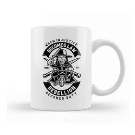 Humuts Porselen Beyaz V For Vendetta Crest Kupa Bardak
