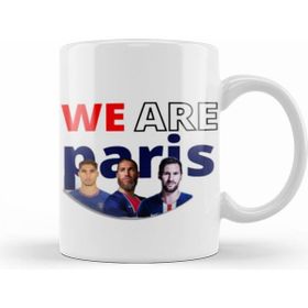 Humuts Porselen Beyaz We Are Parıs Leo Messi Hakımı Ramos Psg Kupa Bardak