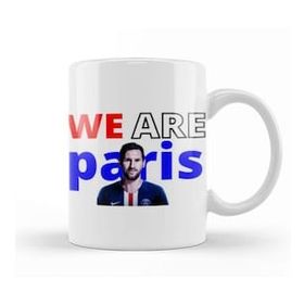 Humuts Porselen Beyaz We Are Parıs Leo Messi Kupa Bardak