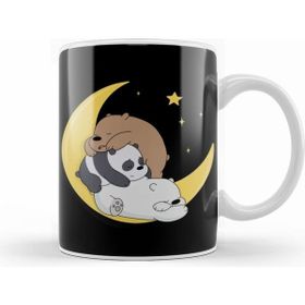 Humuts Porselen Beyaz We Bare Bears 01 Kupa Bardak