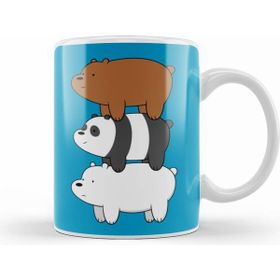 Humuts Porselen Beyaz We Bare Bears 010 Kupa Bardak