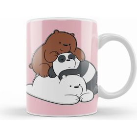 Humuts Porselen Beyaz We Bare Bears 012 Kupa Bardak