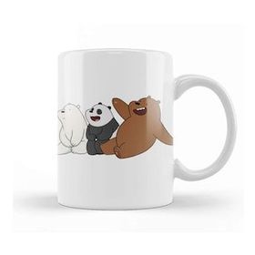 Humuts Porselen Beyaz We Bare Bears 018 Kupa Bardak