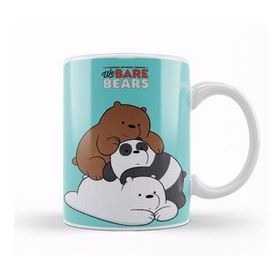 Humuts Porselen Beyaz We Bare Bears 019 Kupa Bardak