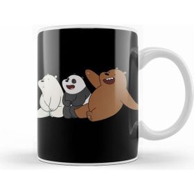 Humuts Porselen Beyaz We Bare Bears 020 Kupa Bardak