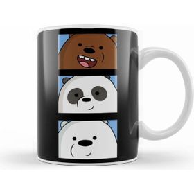 Humuts Porselen Beyaz We Bare Bears 021 Kupa Bardak
